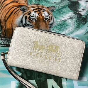 Coach White Wristlet Wallet
